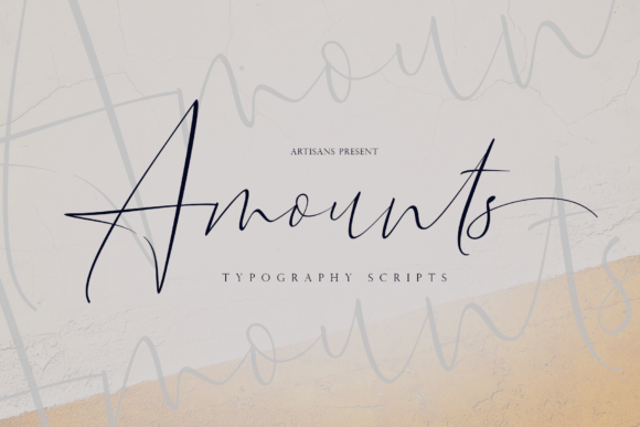 Amounts: The Elegant Handwritten Font for Romantic Branding