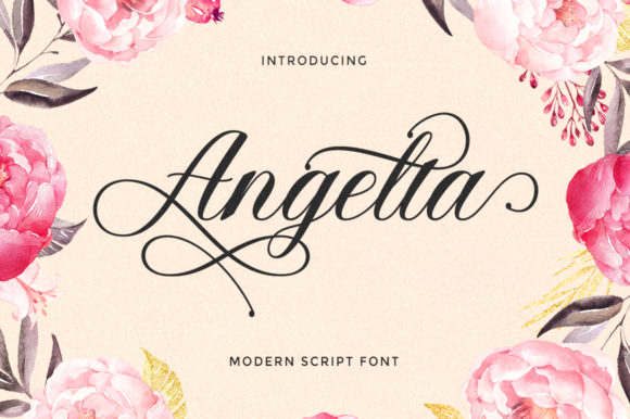Angelta: Elegant Script Handwritten Fonts for Crafters