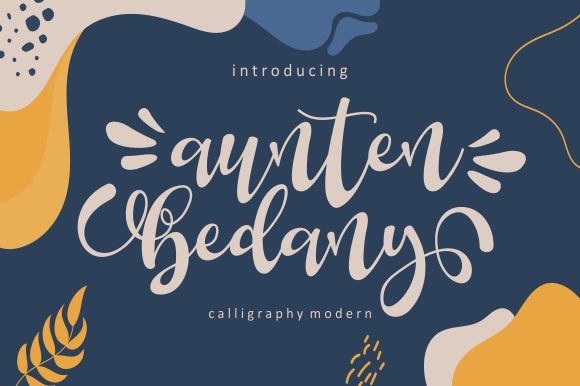 Aunten Bedany: The Elegant Handwritten Font for Your Brand