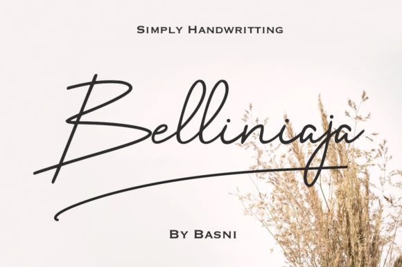 Belliniaja: The Elegant Script Handwritten Font for Modern Design
