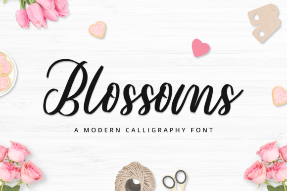 Blossoms: The Handwritten Script Font for Romantic Branding