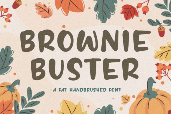 Brownie Buster: A Premium Script Handwritten Font for Editorial Design
