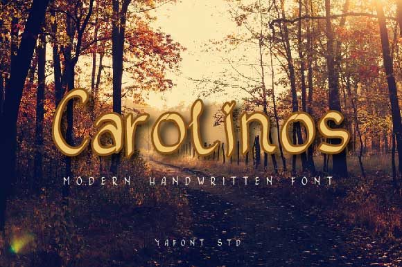 Carolinos: A Modern Handwritten Font for Elevated Brand Identity
