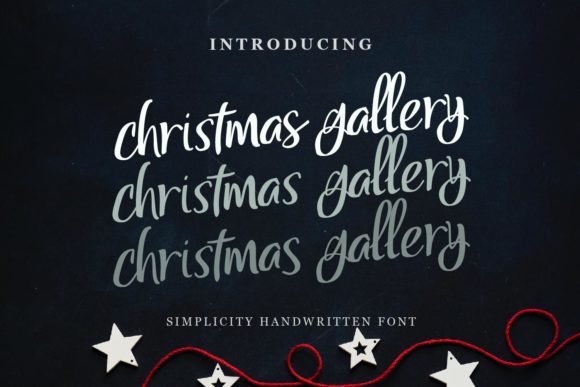 Christmas Gallery: A Premium Handwritten Typeface for Elegant Branding