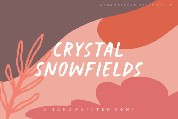 Crystal Snowfields: The Handwritten Font for Authentic Brand Identity
