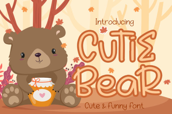 Cutie Bear Typeface: A Sweet Script Handwritten Font for Editorial Design