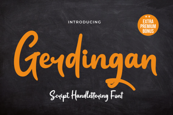 Gerdingan Typeface Review: A Sweet Brushed Script for Editorial Design