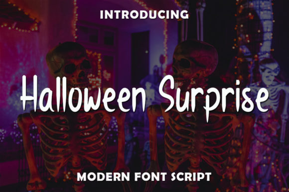 Halloween Surprise Typeface for Spooky Brand Identity