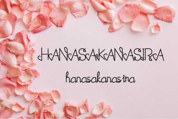 Hanasakanasira: A Luxurious Script Handwritten Typeface for Editorial Design