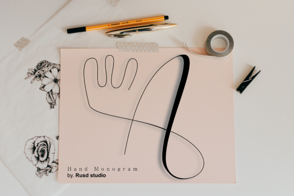 Hand Monogram: A Premium Script Typeface for Editorial Design