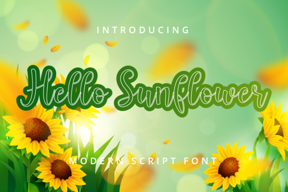 Hello Sunflower: A Timeless Handwritten Font for Romantic Designs