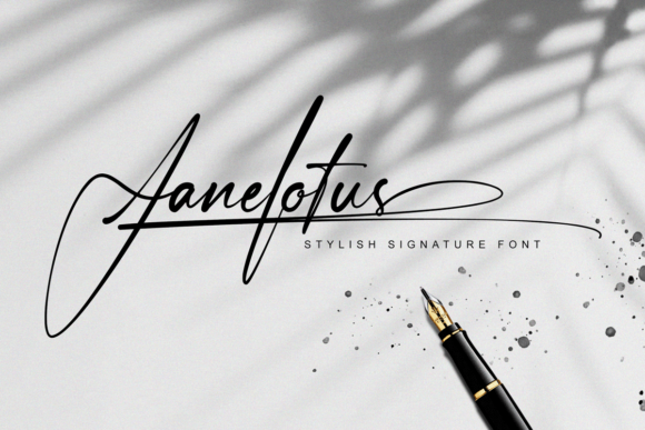 Janelotus: The Luxurious Handwritten Font for Editorial Design