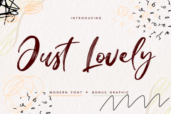 Just Lovely: The Brushed Handwritten Font for Your Next Creative Project