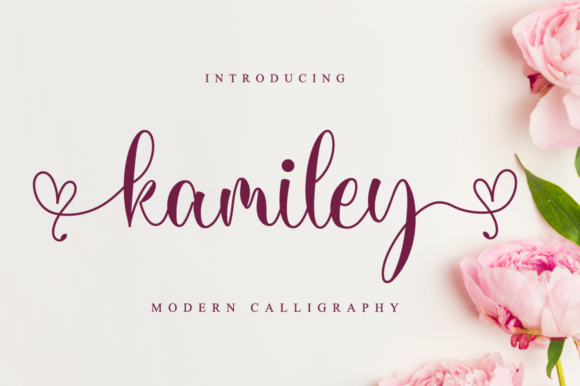 Kamiley: A Romantic Handwritten Typeface for Editorial Design