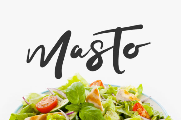 Masto: A Bold Handwritten Font for Editorial Design