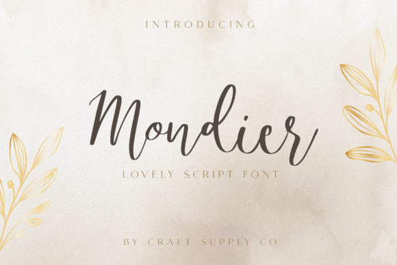 Mondier: A Sweet Script Handwritten Font for Editorial Design