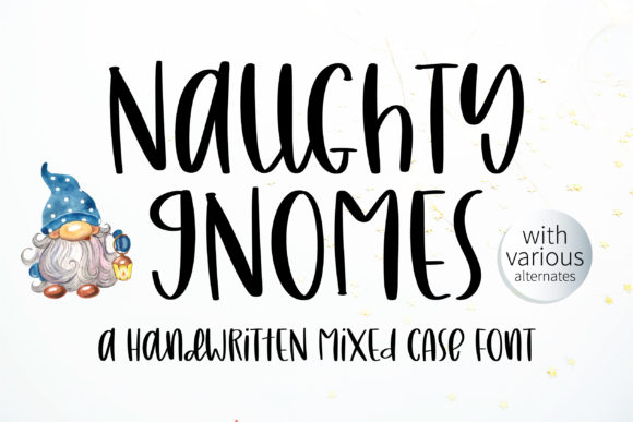 Naughty Gnomes: A Handwritten Script Font for Editorial Design