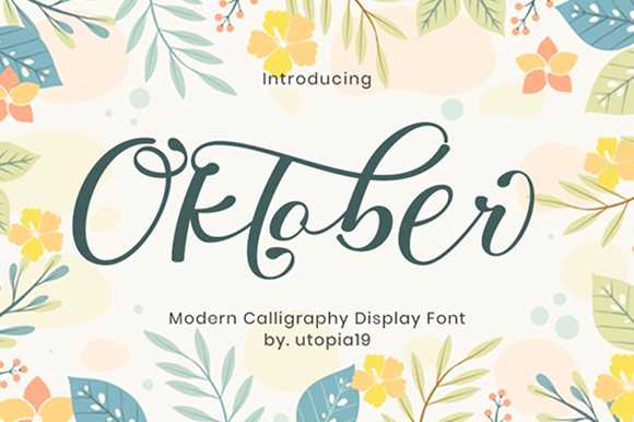 Oktober: The Romantic Handwritten Font for Elegant Web Design