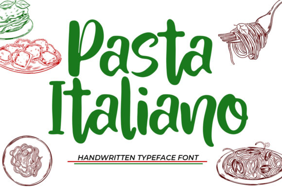 Pasta Italiano: The Sweet Handwritten Font for Creative Makers