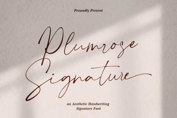 Plumrose Signature Typeface for Elegant Web Design