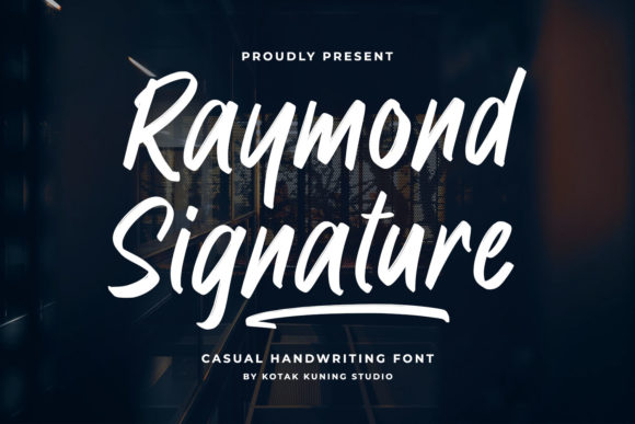 Raymond Signature: The Bold Script Handwritten Font for Makers