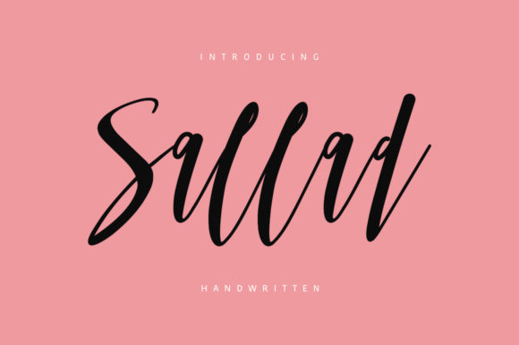 Sallad Handwritten Font Review for Creative Projects