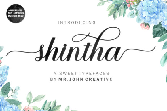Shintha: The Delicate Handwritten Font for Elegant Branding