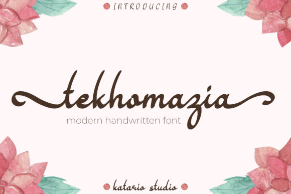 Tekhomazia: A Modern Handwritten Font for Elegant Branding